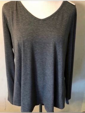 Lane Bryant XL Gray/Black Blouse(NWT)